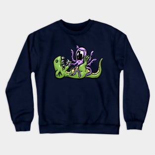 Dinosaur and Octopus Tickling Time Crewneck Sweatshirt